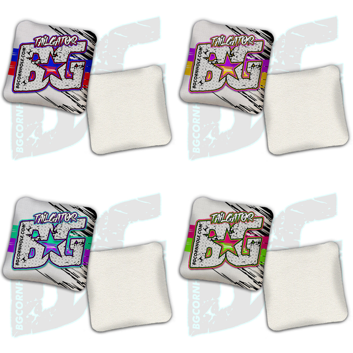 BG Tailgator  - "Velocity" - Non Stamped Cornhole Bags - SET OF 4 bags