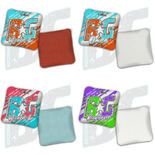 Load image into Gallery viewer, BG Multiple Bag Models - "BagGodz Rally" - 4" ACL Mini Stamped Cornhole Bags- Set of 4 Bags