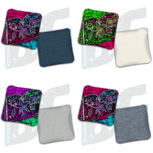 Load image into Gallery viewer, BG Multiple Bag Models - "Graffiti" - 4" ACL Mini Stamped Cornhole Bags- Set of 4 Bags