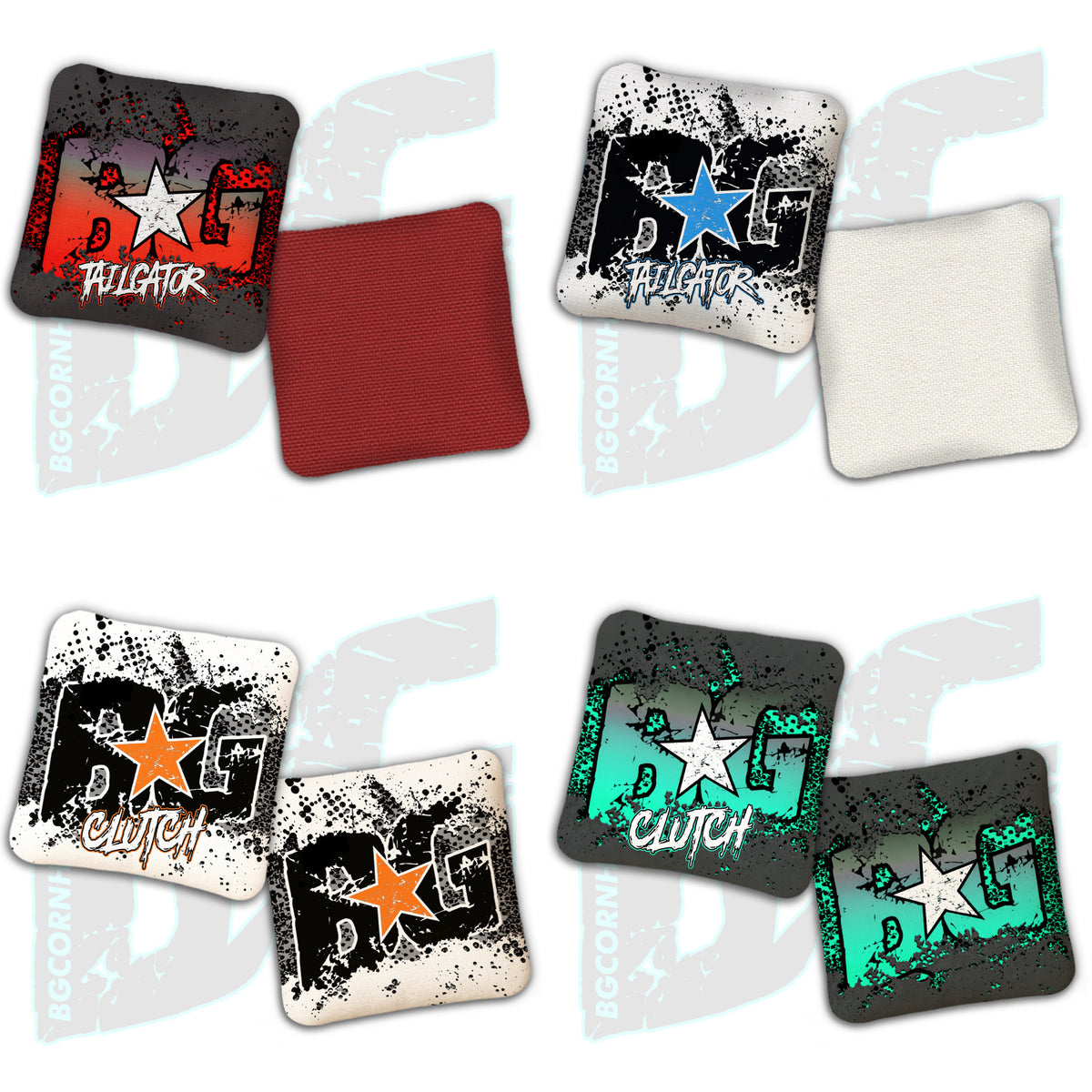 BG Multiple Bag Models  - "Killer" - Non Stamped Cornhole Bags - SET OF 4 bags