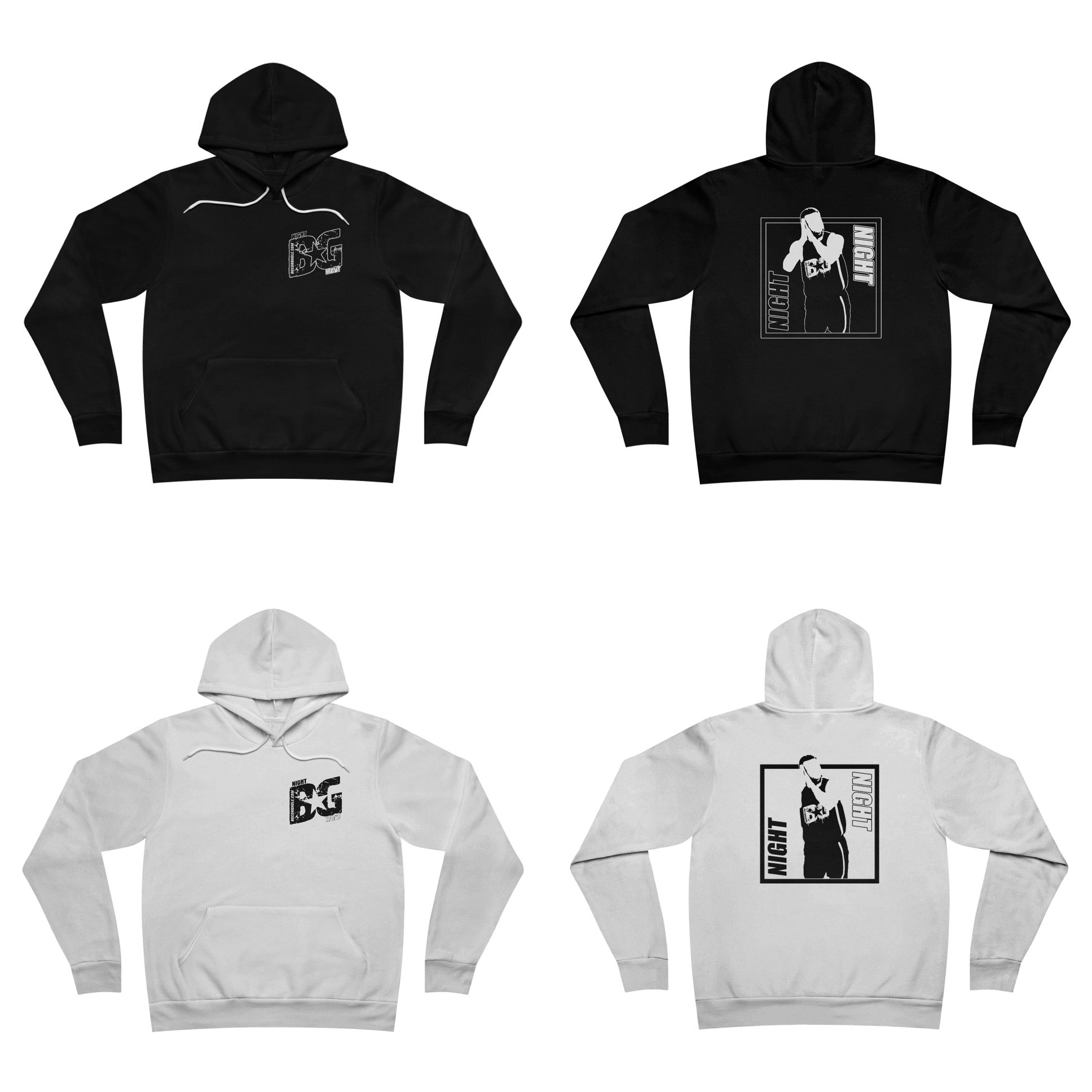 Night Night Unisex Sponge Fleece Hoodie - Multiple Colors