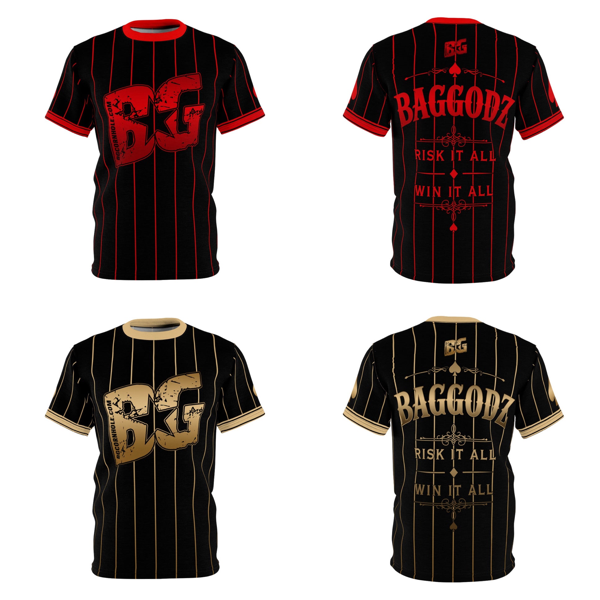 BG / CaddySack "Risk It All" Pinstripe Jersey (Non-Custom)