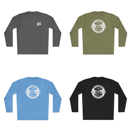 BG Unisex Lightweight Polyester Long Sleeve Tee - Multiple Colors