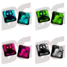 Load image into Gallery viewer, 2026 BG Comp Shapeshifter - "Gas Mask" - ACL Comp Stamped Cornhole Bags - SET OF 4 BAGS