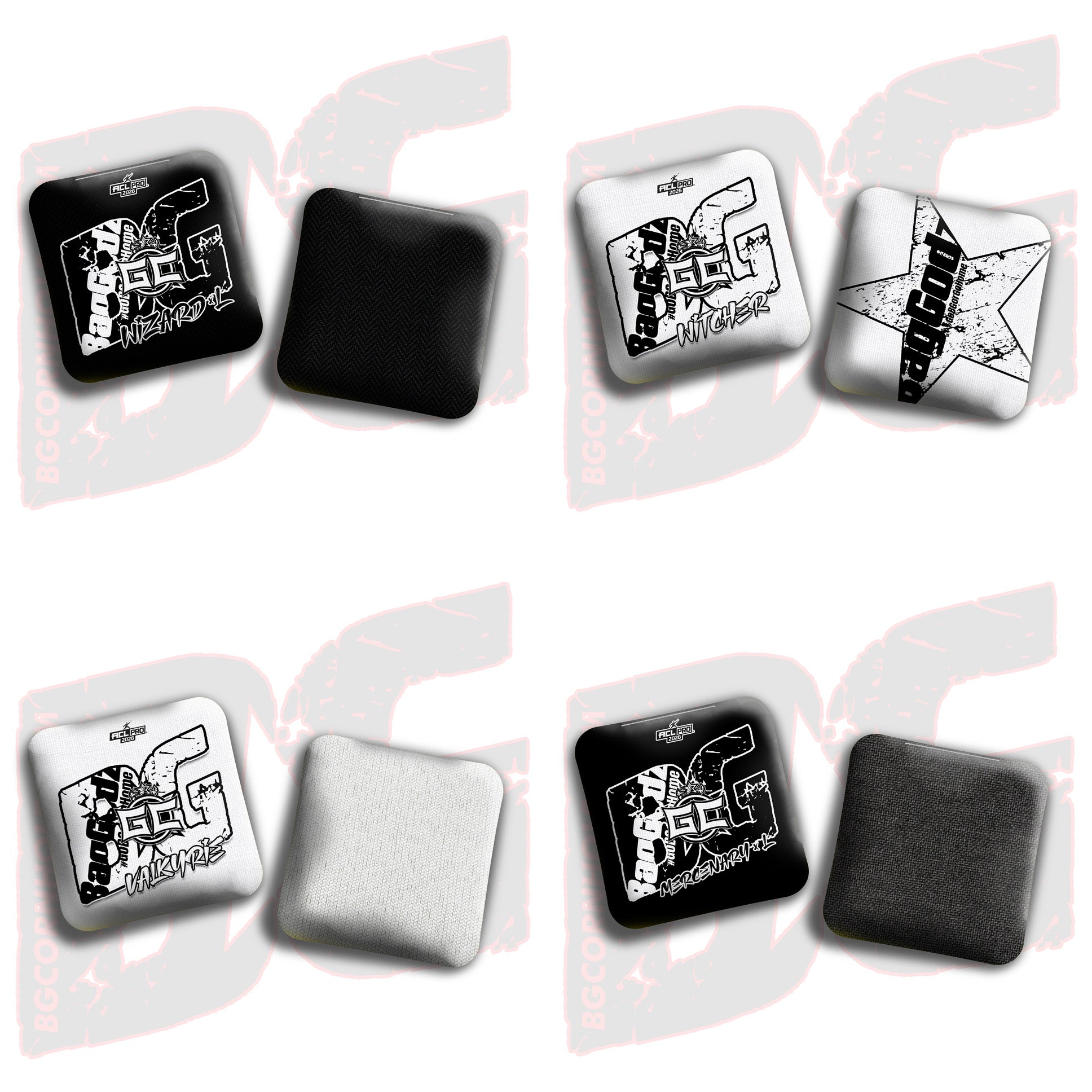2026 BG Multiple Bag Models  - "Gavin Cano” - ACL Pro Stamped Cornhole Bags - SET OF 4 BAGS
