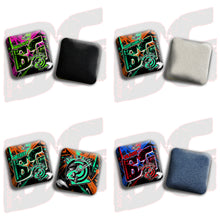 Load image into Gallery viewer, 2026 BG Multiple Bag Models&quot;Fish On Target” Collab - ACL Pro Stamped Cornhole Bags - SET OF 4 BAGS