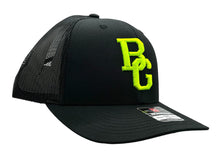 Load image into Gallery viewer, Black 112 Trucker Hat - Colored Embroidery - RICHARDSON