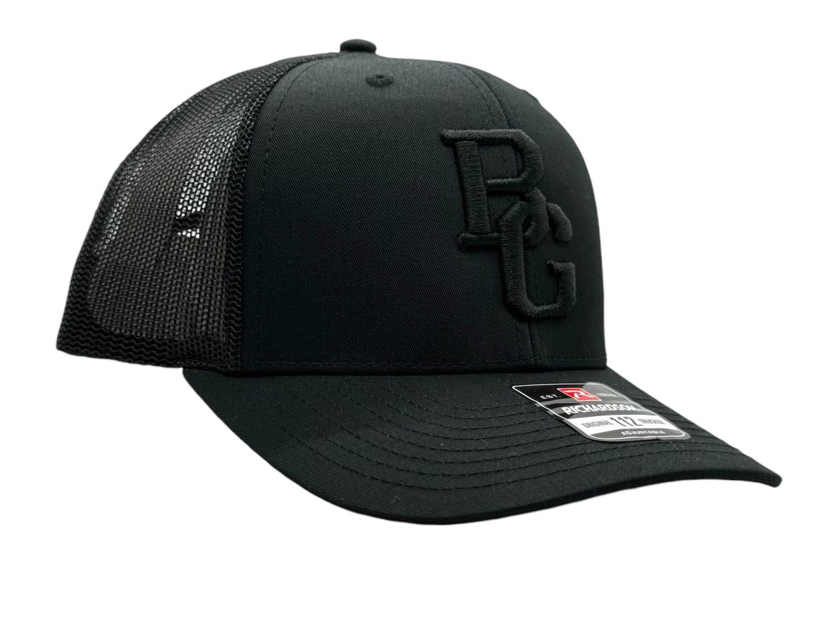 Black 112 Trucker Hat - Colored Embroidery - RICHARDSON
