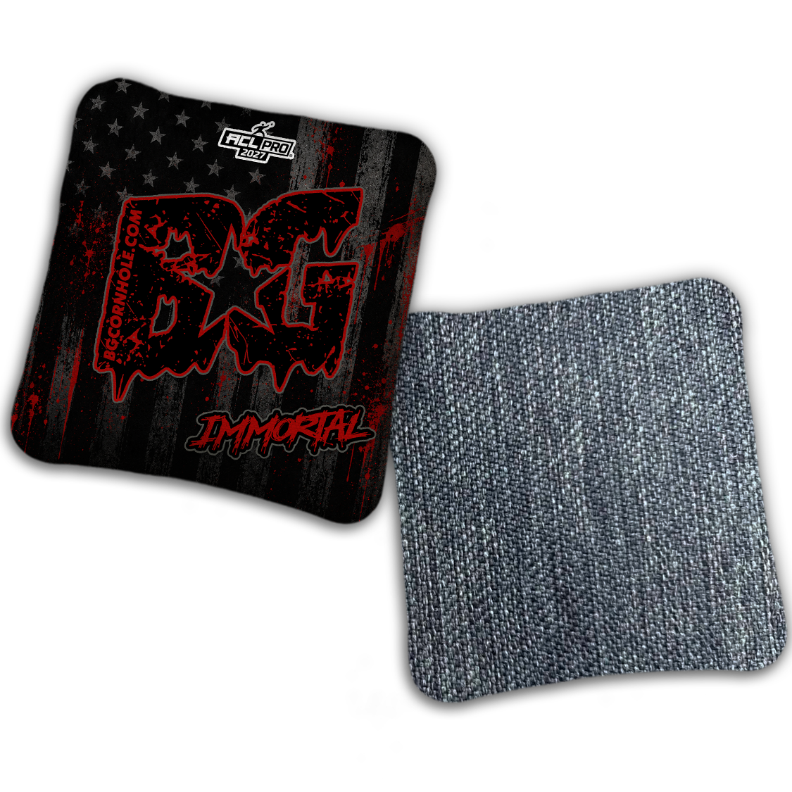 2027 BG Multiple Bag Models "AMERICAN GRIT" - ACL Pro Stamped Cornhole Bags - SET OF 4 BAGS