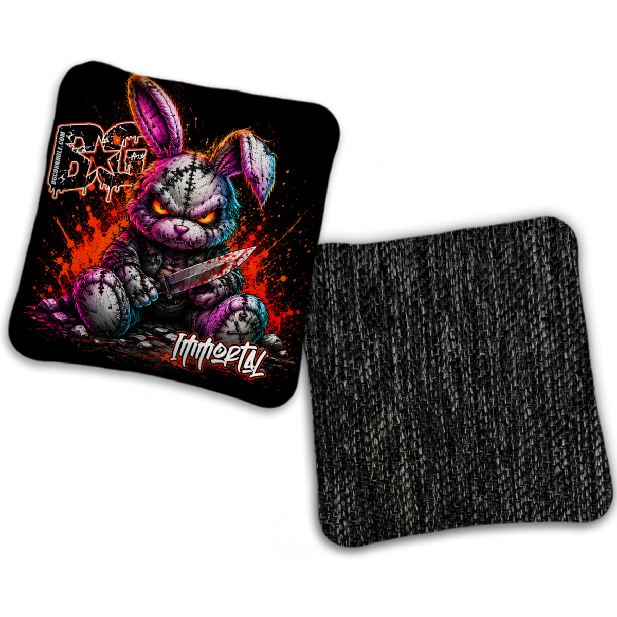 UNSTAMPED - BG Multiple Bag Models "BAD BUNNY" - Cornhole Bags - SET OF 4 BAGS