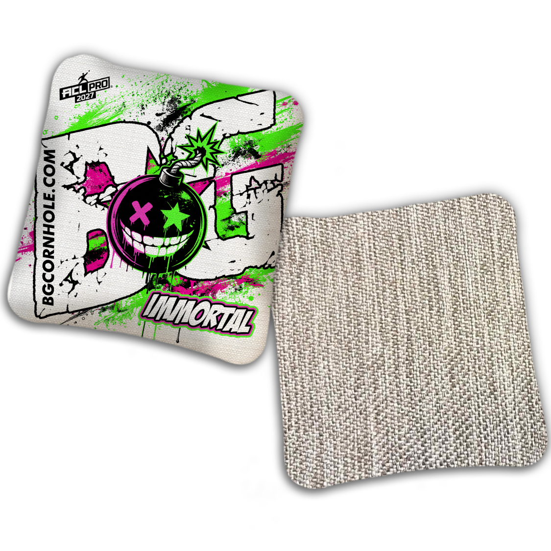 2027 BG Multiple Bag Models "TAKE COVER" - ACL Pro Stamped Cornhole Bags - SET OF 4 BAGS