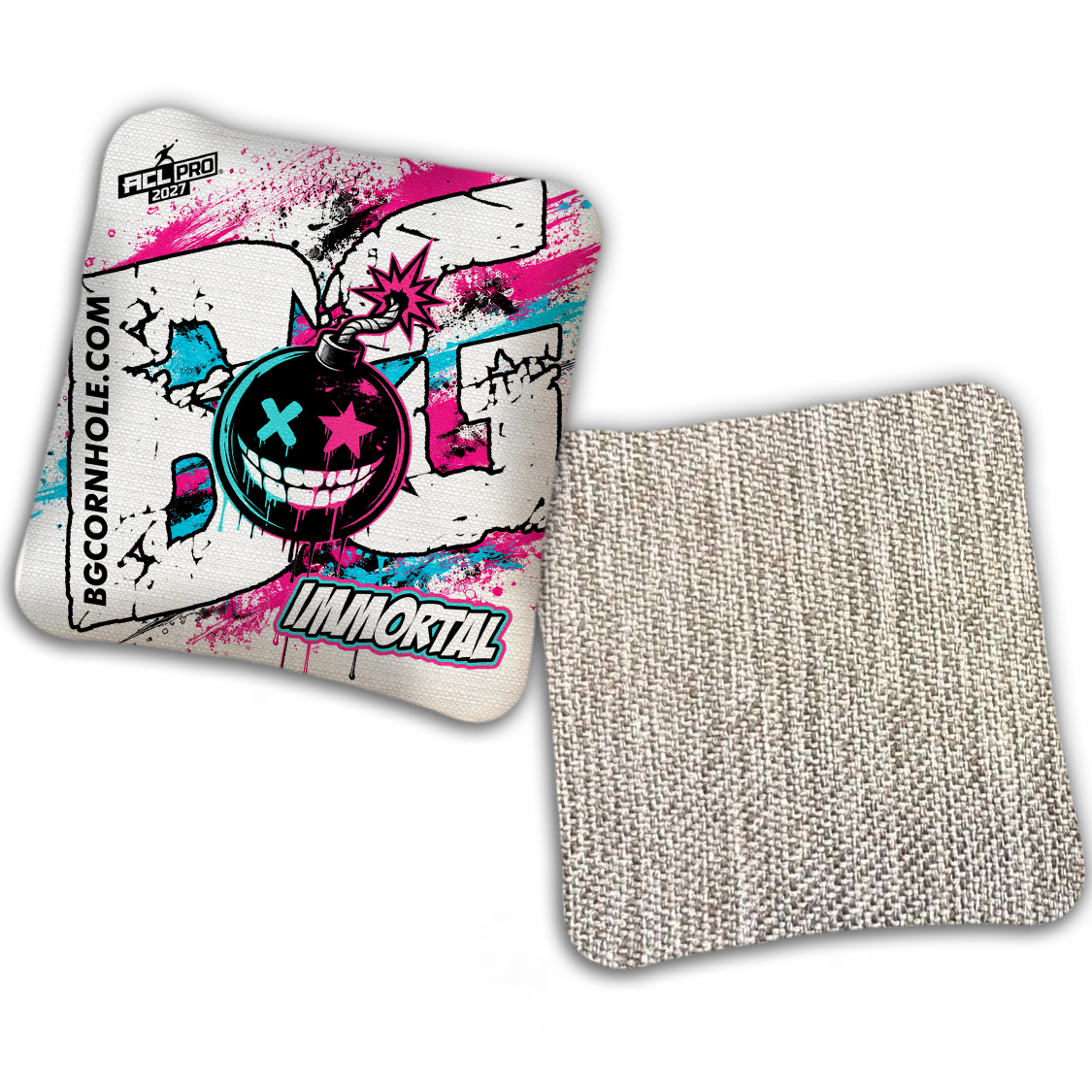 2027 BG Multiple Bag Models "TAKE COVER" - ACL Pro Stamped Cornhole Bags - SET OF 4 BAGS