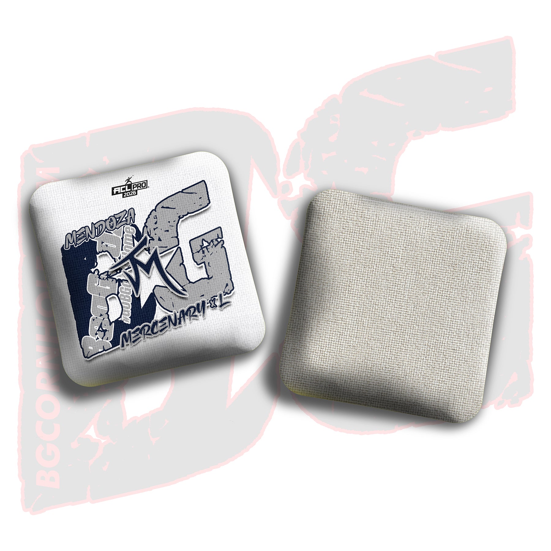 2026 BG Multiple Bag Models  - "John Mendoza” - ACL Pro Stamped Cornhole Bags - SET OF 4 BAGS
