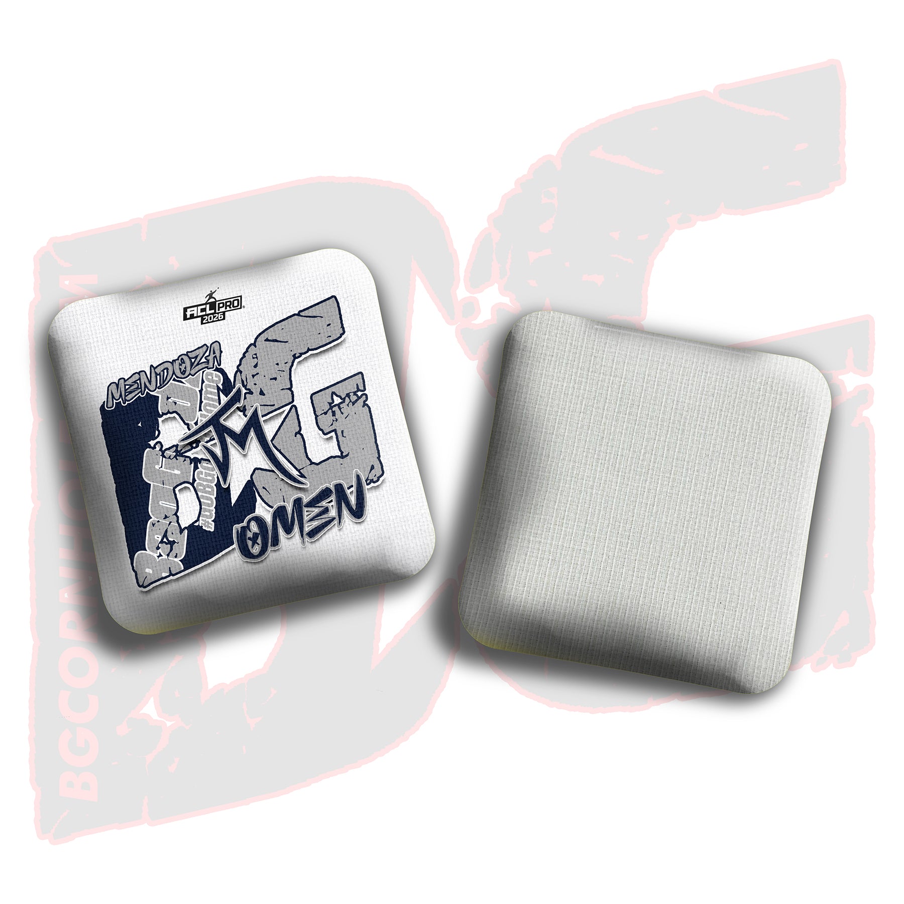 2026 BG Multiple Bag Models  - "John Mendoza” - ACL Pro Stamped Cornhole Bags - SET OF 4 BAGS