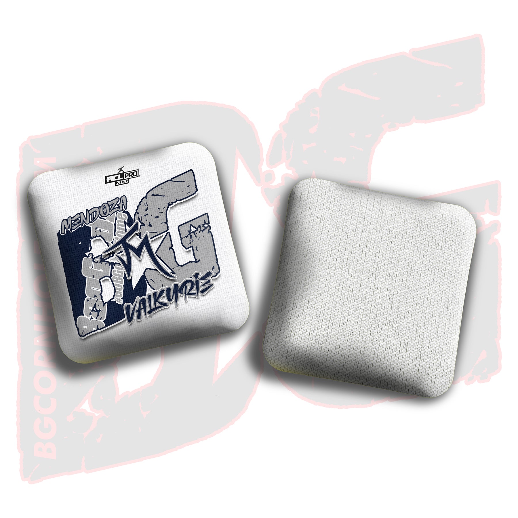 2026 BG Multiple Bag Models  - "John Mendoza” - ACL Pro Stamped Cornhole Bags - SET OF 4 BAGS