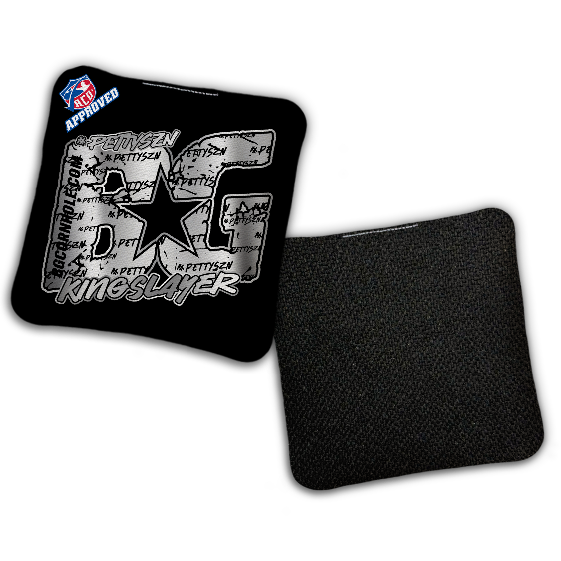 2027 ACO - BG Multiple Bag Models "PETTYSZN" - Pro Stamped Cornhole Bags - SET OF 4 BAGS