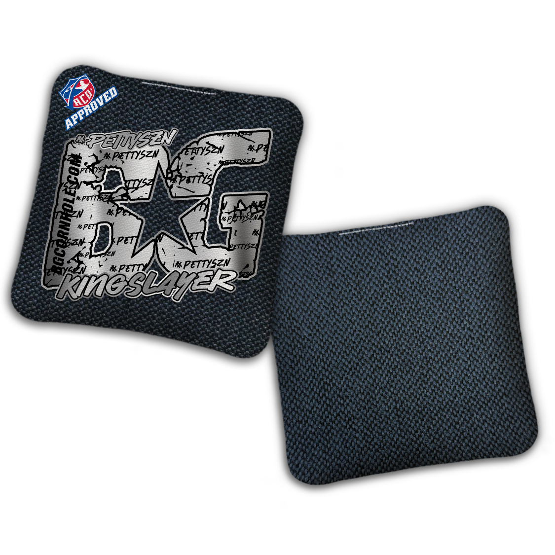 2027 ACO - BG Multiple Bag Models "PETTYSZN" - Pro Stamped Cornhole Bags - SET OF 4 BAGS