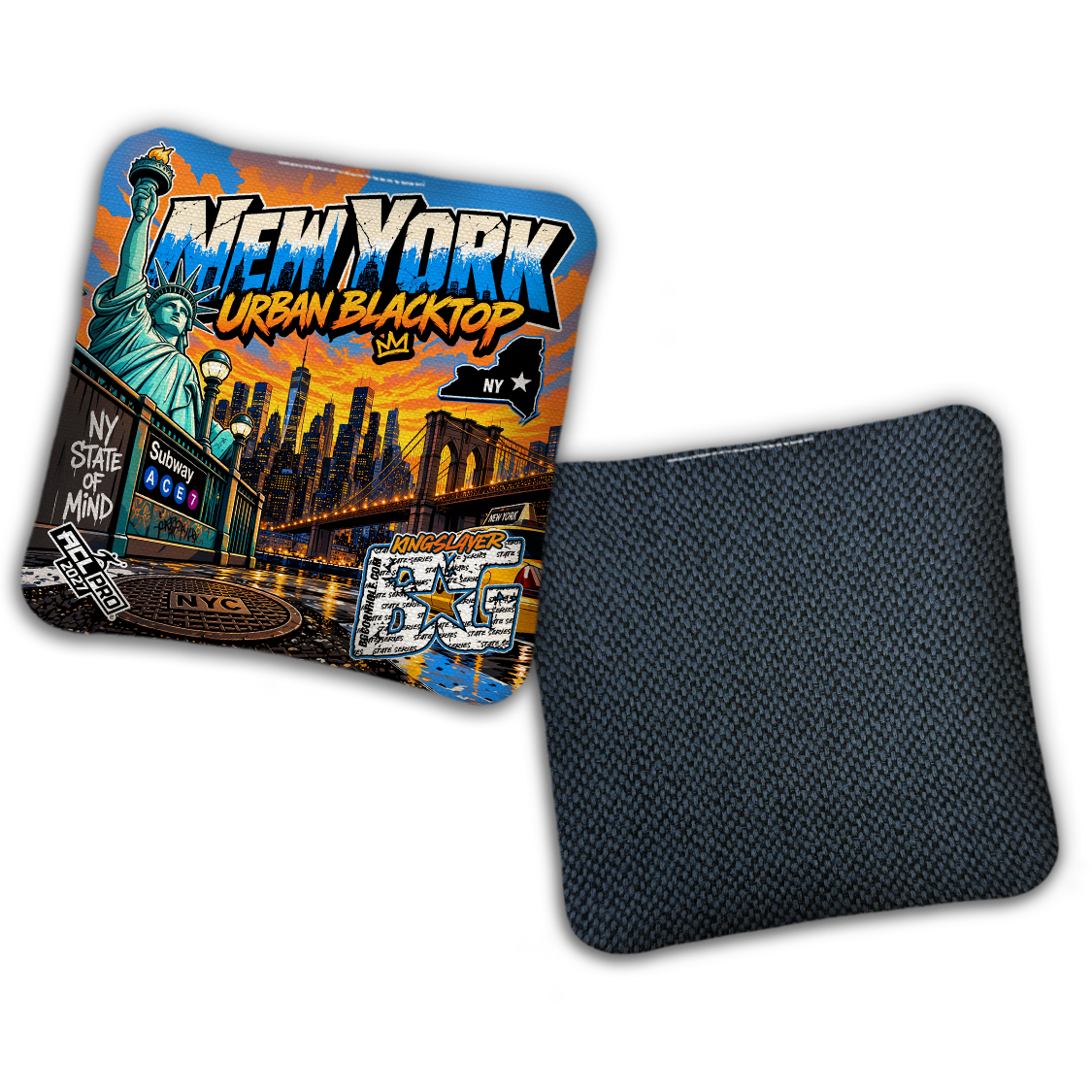 2027 BG Multiple Bag Models "New York Urban Blacktop" - ACL Pro Stamped Cornhole Bags