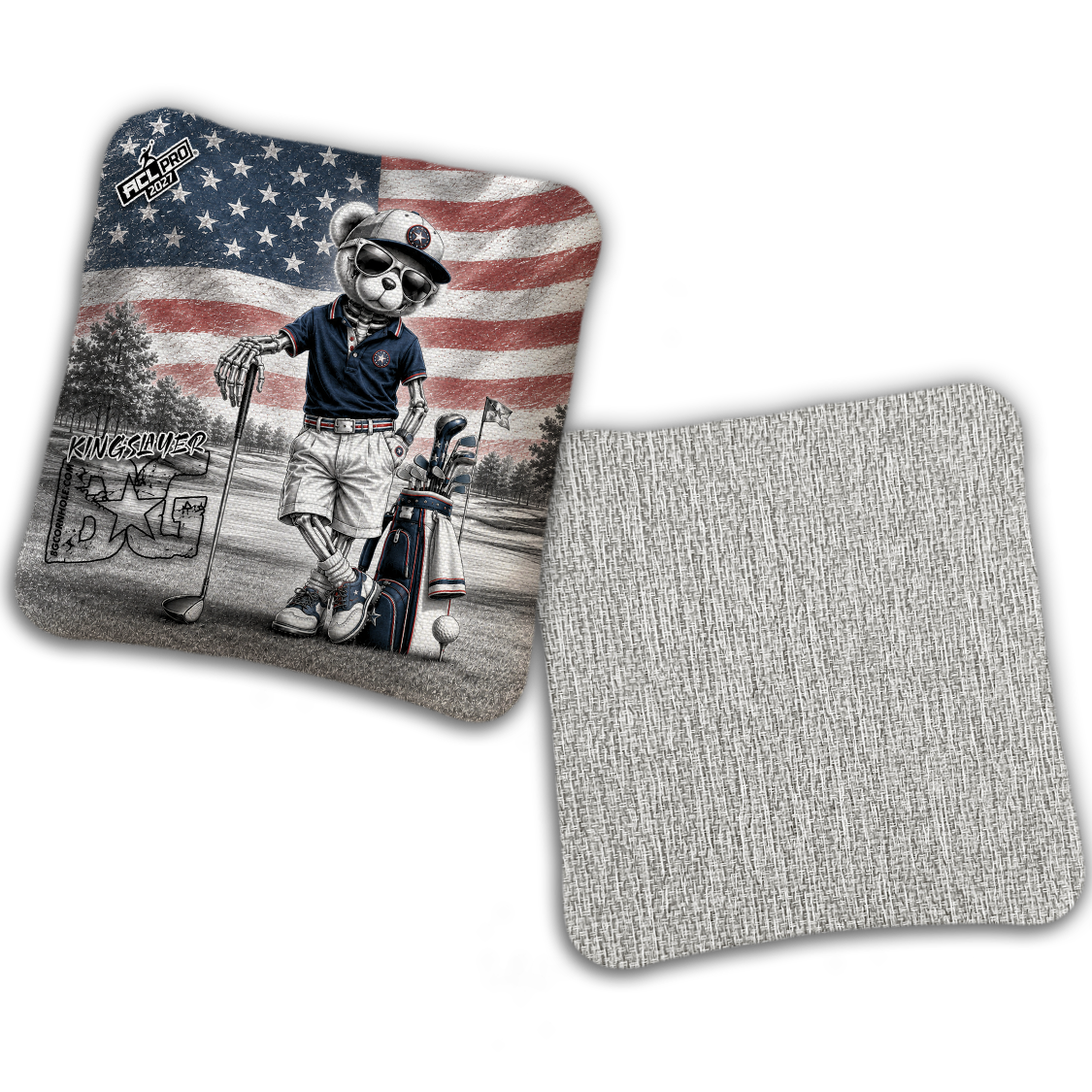 2027 BG Multiple Bag Models "FAIRWAY FREEDOM" - ACL Pro Stamped Cornhole Bags - SET OF 4 BAGS