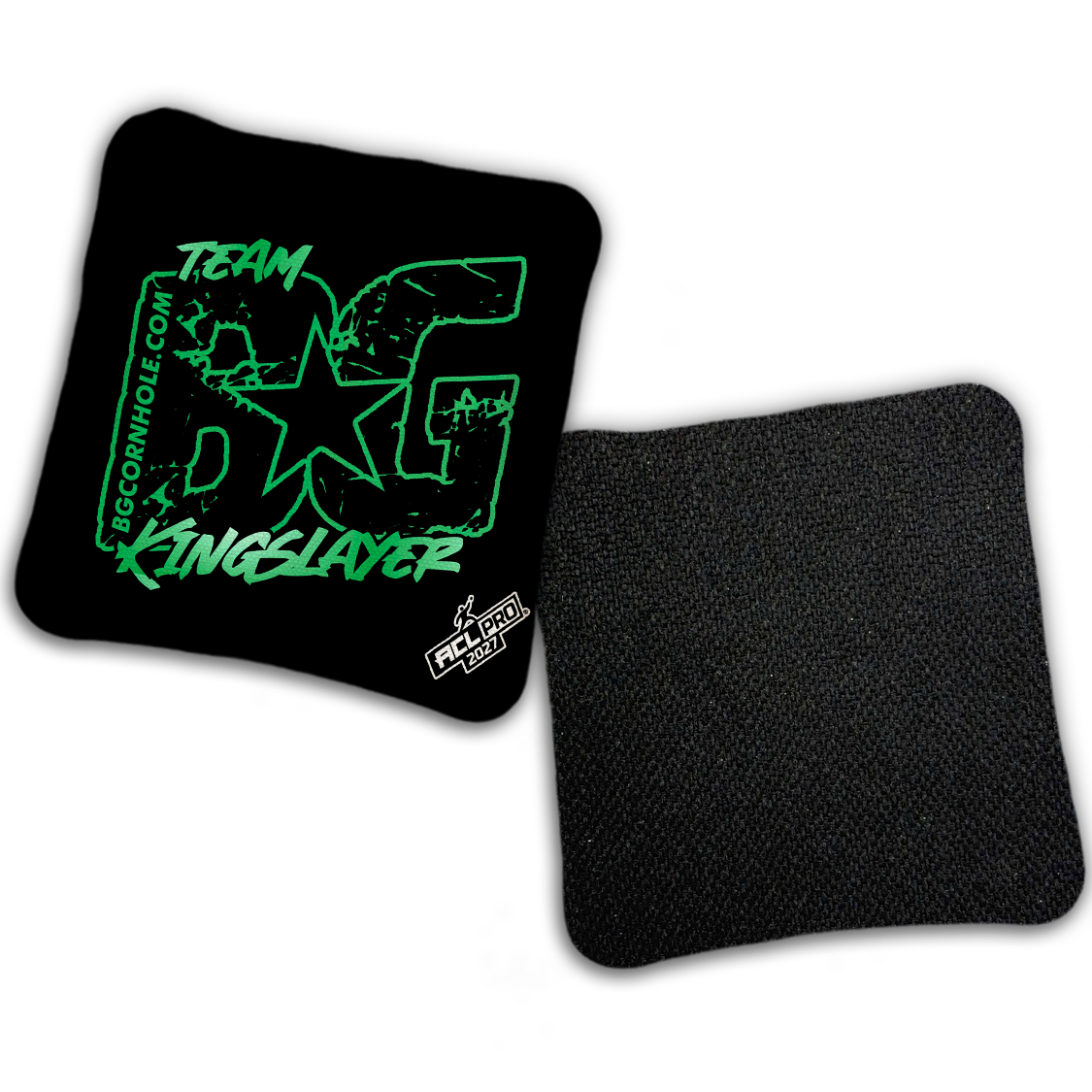 2027 BG Multiple Bag Models "OUTLINED TEAM BG" - ACL Pro Stamped Cornhole Bags - SET OF 4 BAGS