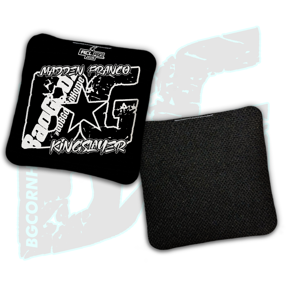 2026 BG Multiple Bag Models  - "Madden Franco” - ACL Pro Stamped Cornhole Bags - SET OF 4 BAGS