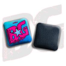 Load image into Gallery viewer, BG Multiple Bag Models - &quot;Smoke Bomb&quot; - 4&quot; ACL Mini Stamped Cornhole Bags- Set of 4 Bags