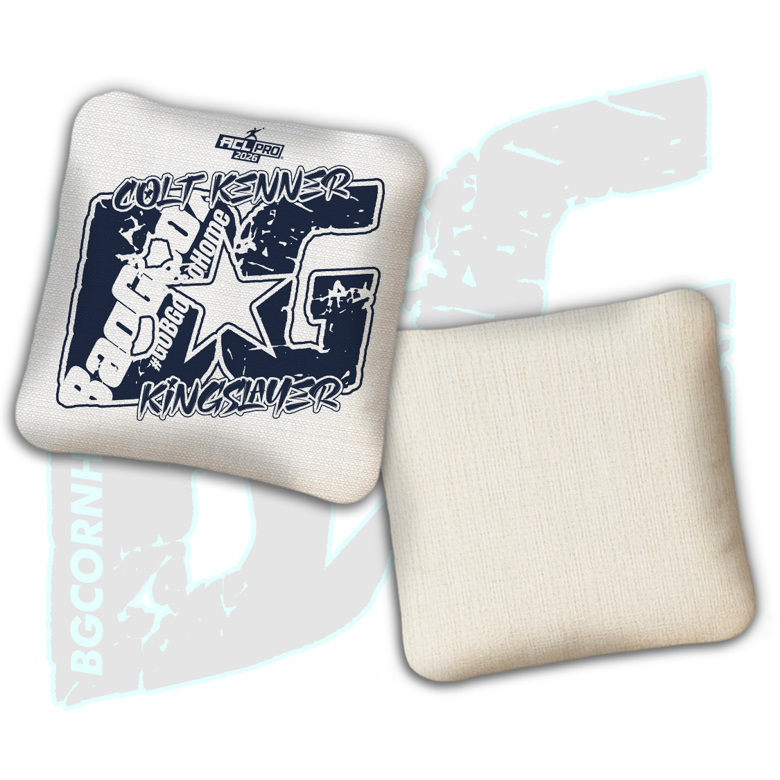 2026 BG Multiple Bag Models  - "Colt Kenner” - ACL Pro Stamped Cornhole Bags - SET OF 4 BAGS