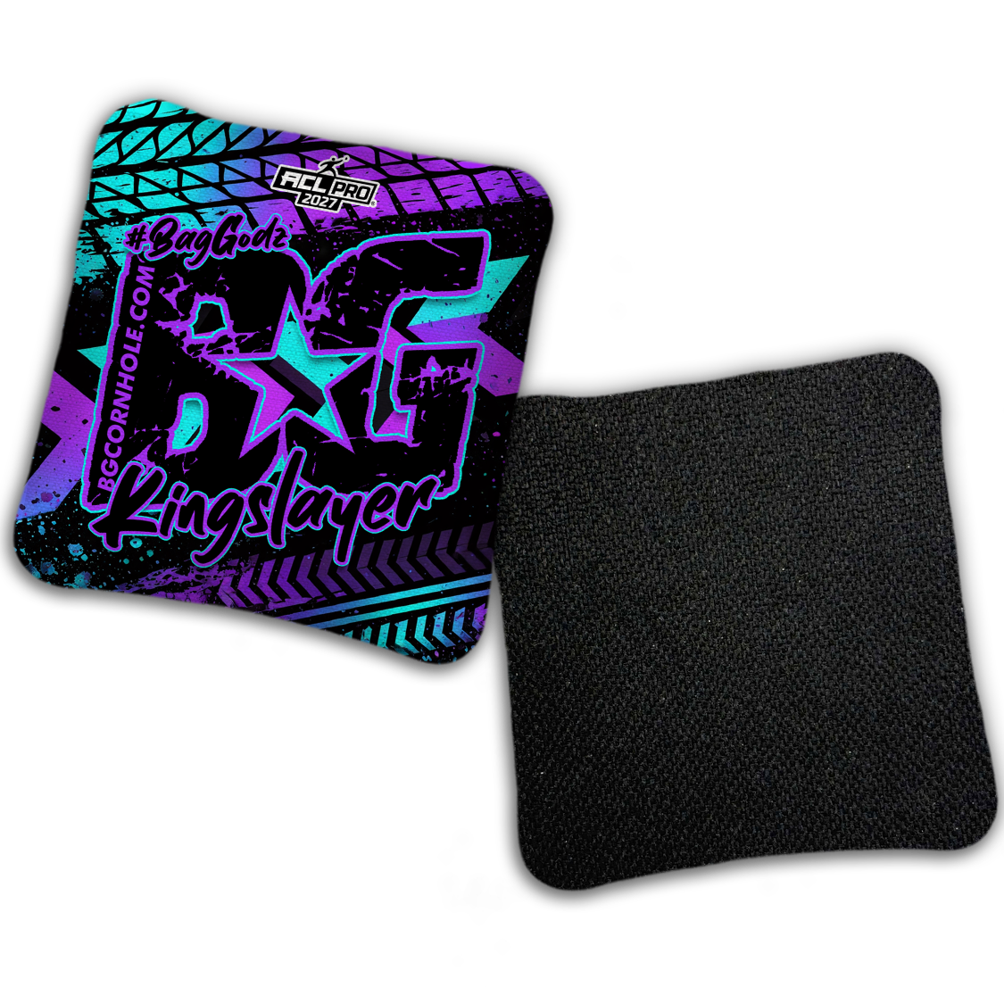 2027 BG Multiple Bag Models "GRUNGE TRACKS" - ACL Pro Stamped Cornhole Bags - SET OF 4 BAGS