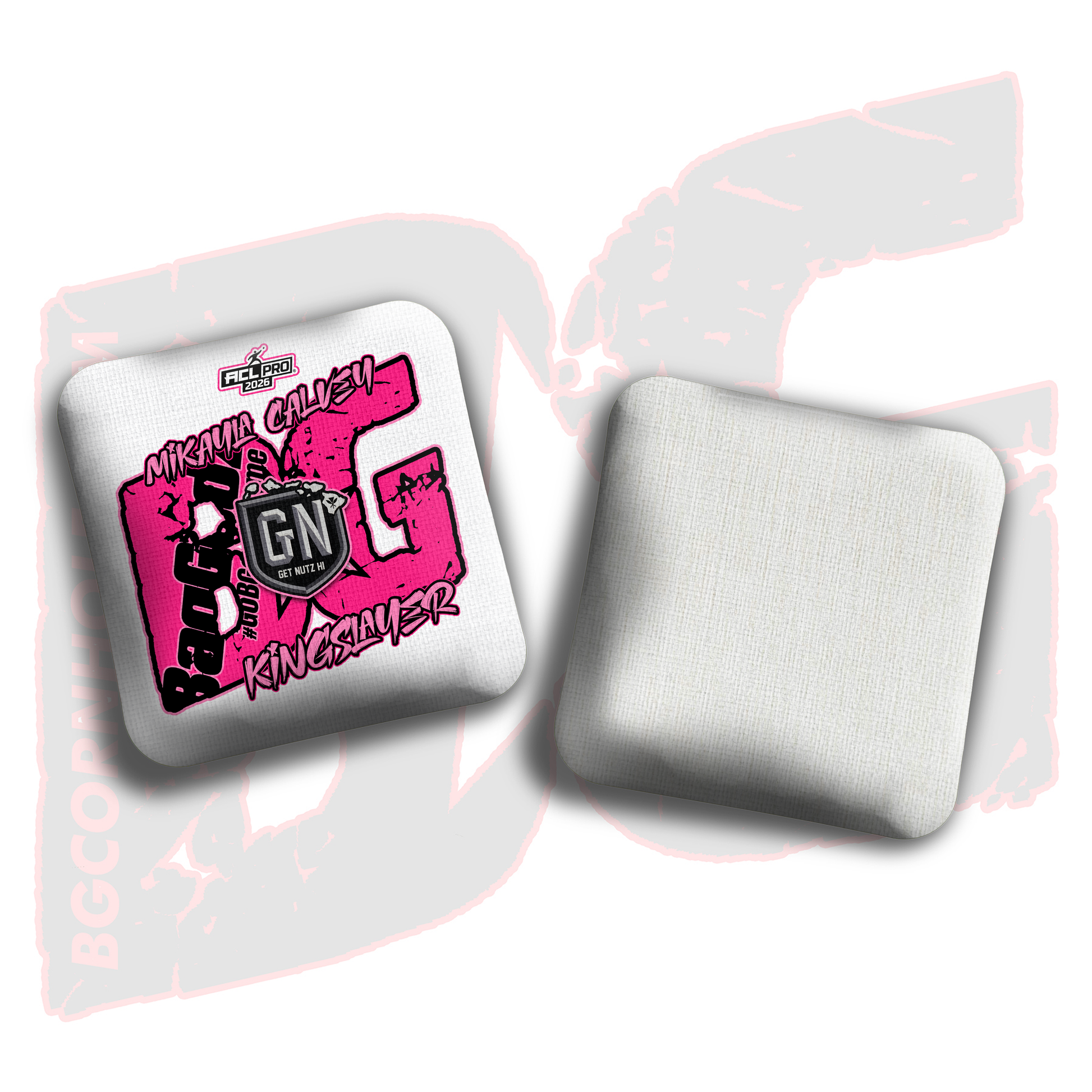 2026 BG Multiple Bag Models  - "Mikayla Calvey” - ACL Pro Stamped Cornhole Bags - SET OF 4 BAGS