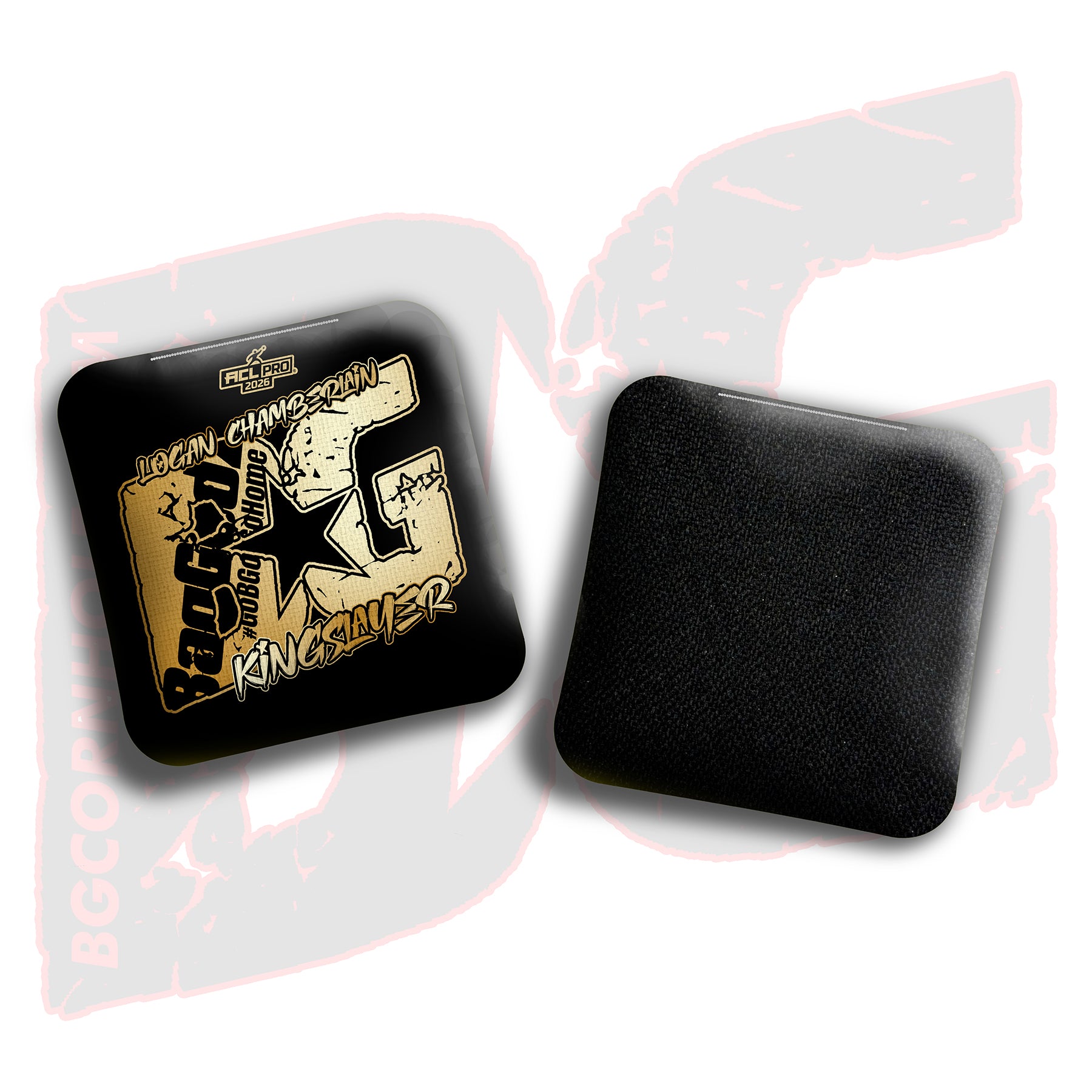 2026 BG Multiple Bag Models  - "Logan Chamberlain” - ACL Pro Stamped Cornhole Bags - SET OF 4 BAGS