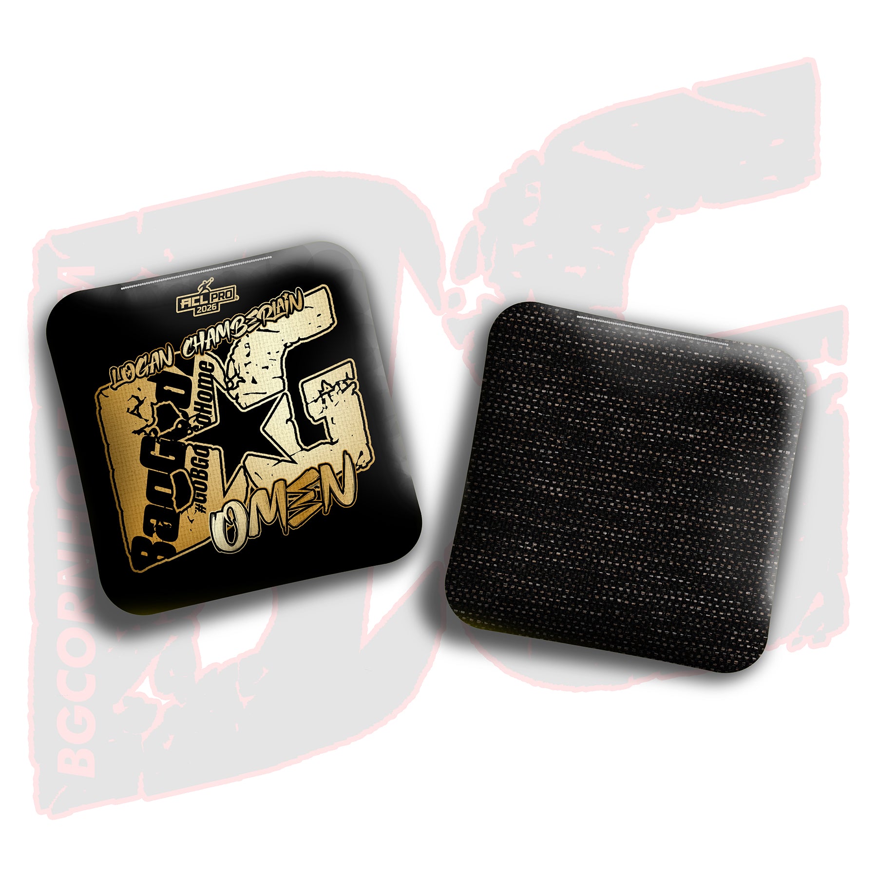 2026 BG Multiple Bag Models  - "Logan Chamberlain” - ACL Pro Stamped Cornhole Bags - SET OF 4 BAGS