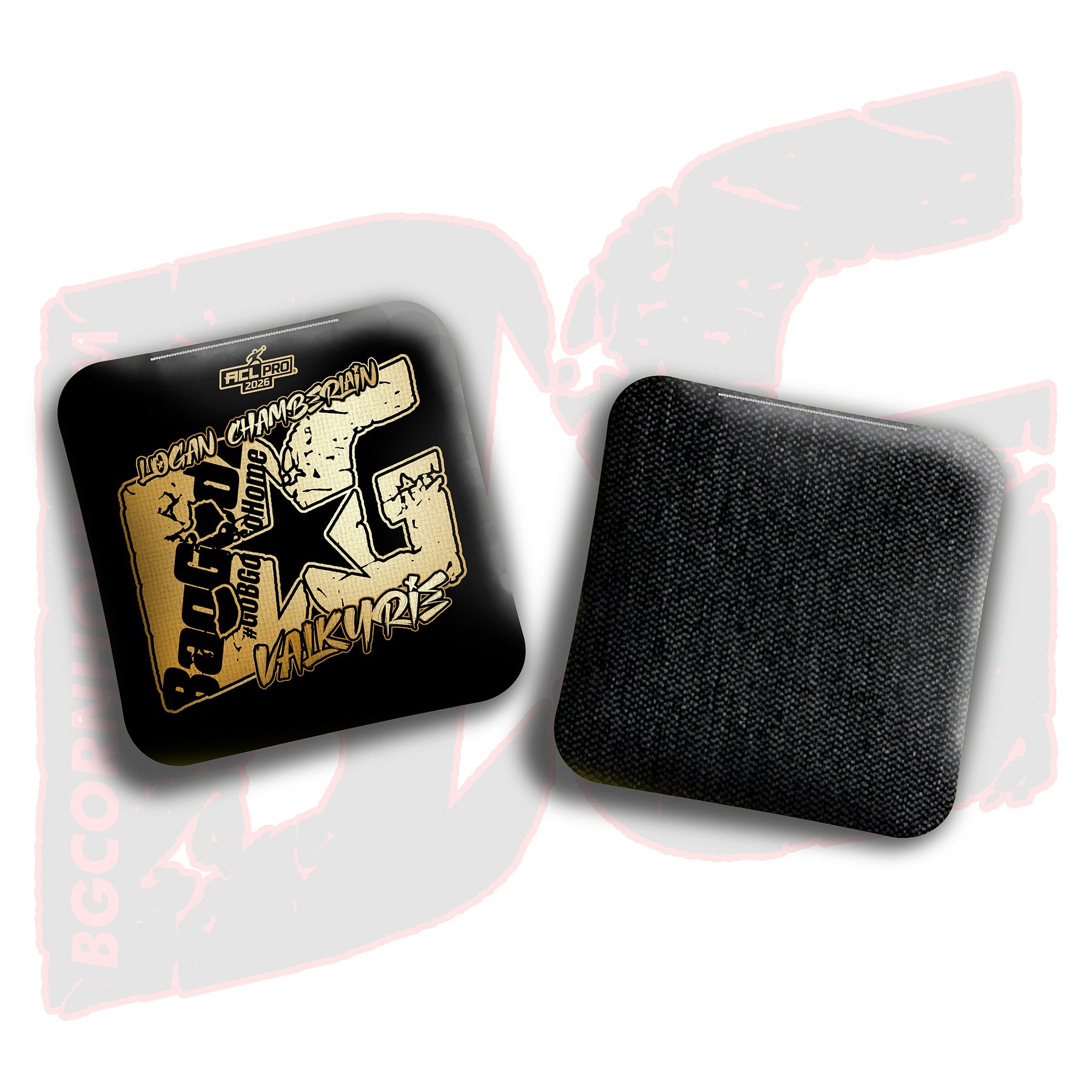 2026 BG Multiple Bag Models  - "Logan Chamberlain” - ACL Pro Stamped Cornhole Bags - SET OF 4 BAGS