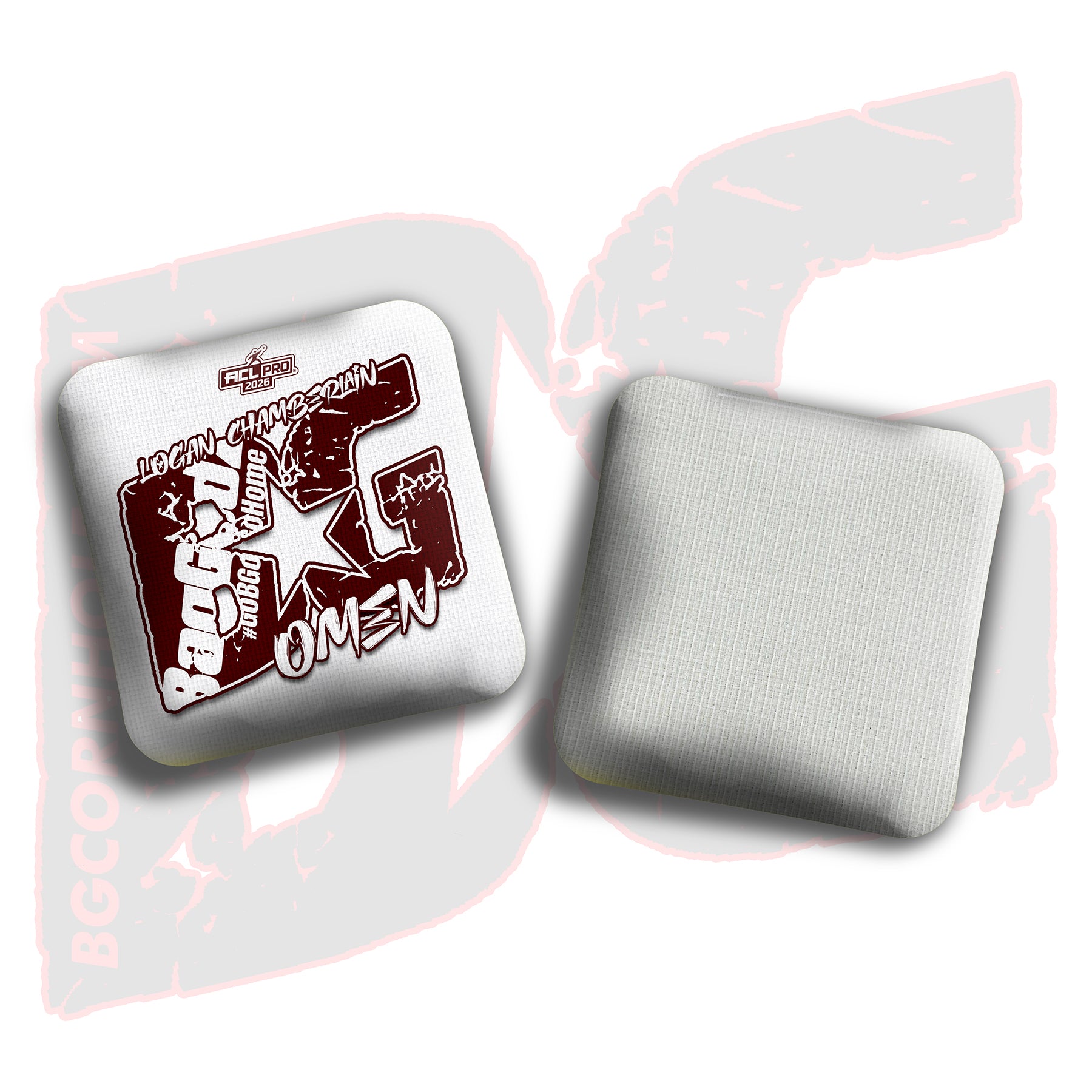 2026 BG Multiple Bag Models  - "Logan Chamberlain” - ACL Pro Stamped Cornhole Bags - SET OF 4 BAGS