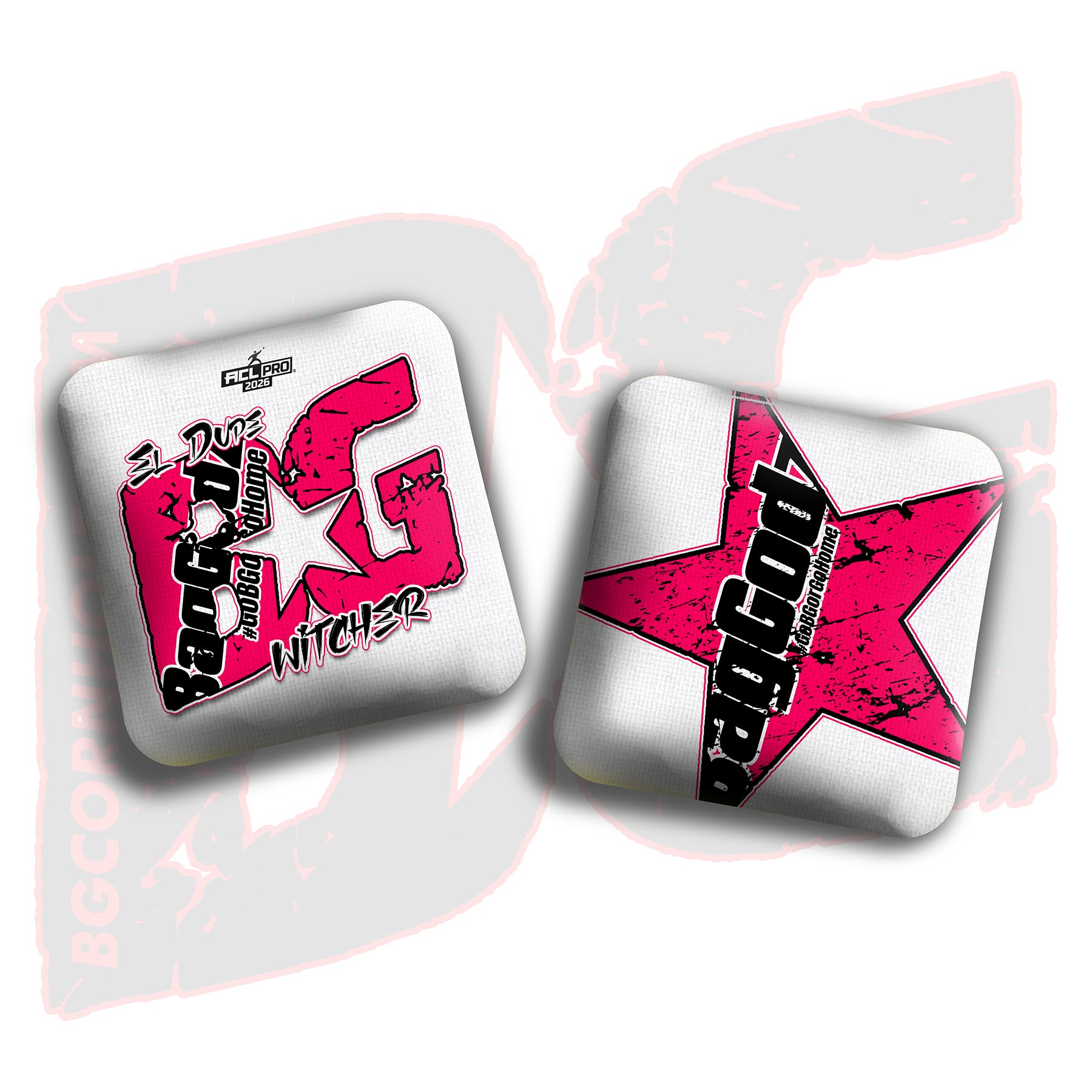 2026 BG Multiple Bag Models  - "Logan Dupler” - ACL Pro Stamped Cornhole Bags - SET OF 4 BAGS