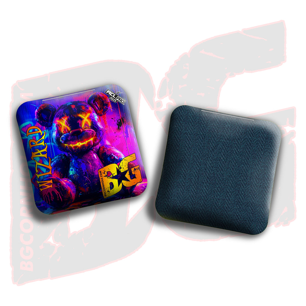 2026 BG Multiple Bag Models “Mad Teddy Reimagined” - ACL Pro Stamped Cornhole Bags - SET OF 4 BAGS
