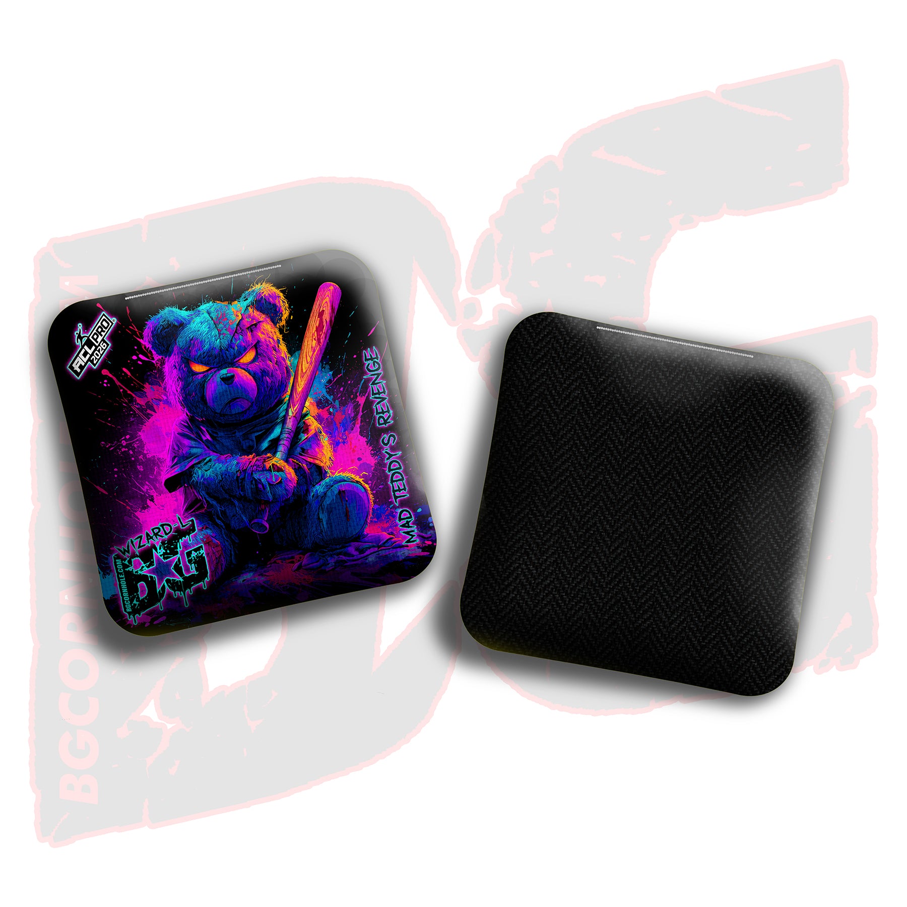 2026 BG Multiple Bag Models "Mad Teddy's Revenge" - ACL Pro Stamped Cornhole Bags - SET OF 4 BAGS