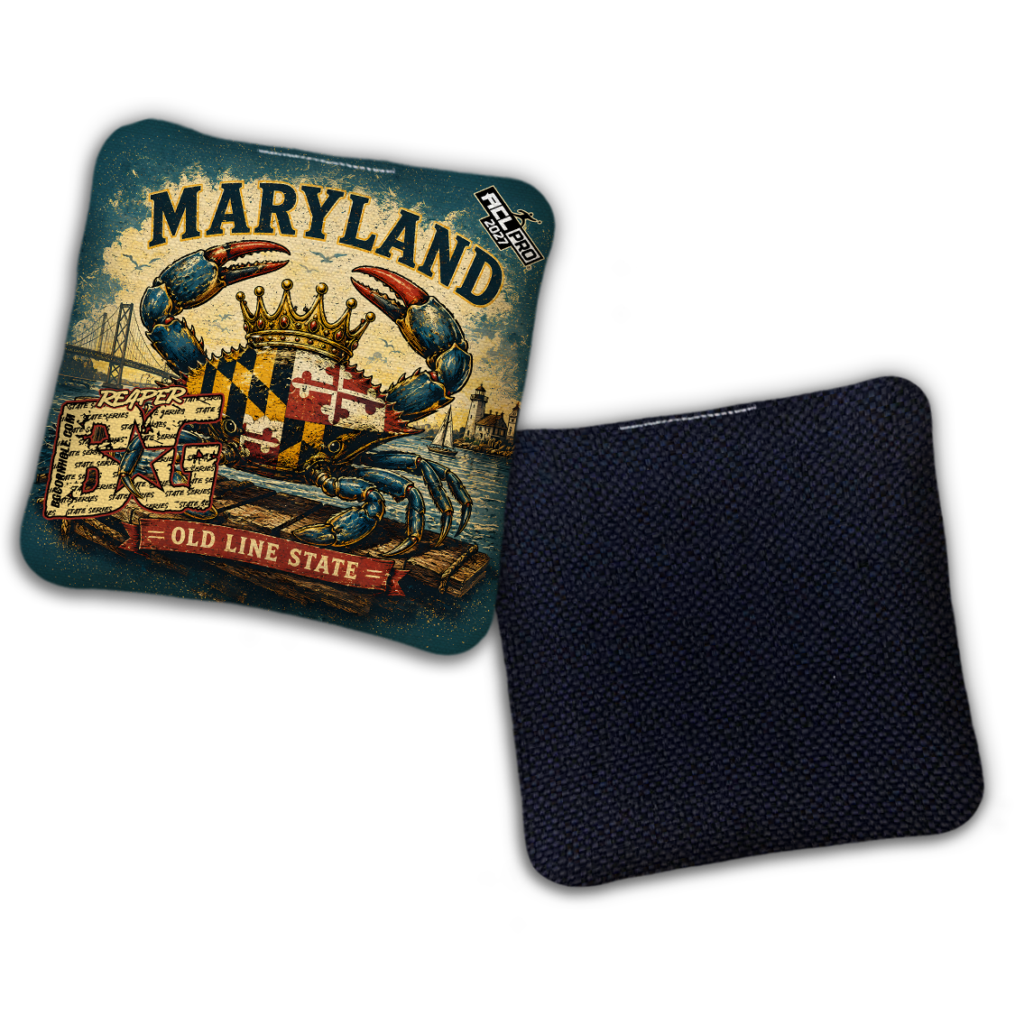 2027 BG Multiple Bag Models "MARYLAND" - ACL Pro Stamped Cornhole Bags - SET OF 4 BAGS