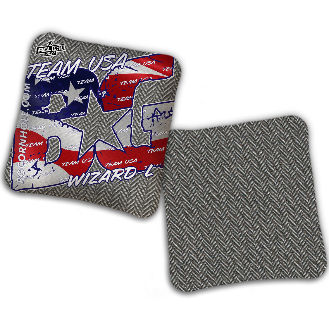 2027 BG Multiple Bag Models "TEAM USA" - ACL Pro Stamped Cornhole Bags - SET OF 4 BAGS