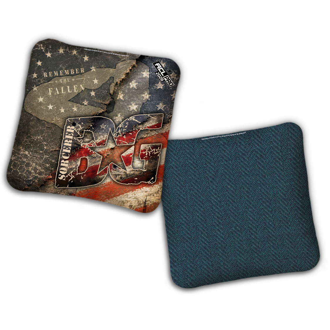 Limited Edition 2026 BG Multiple Bag Models "Memorial Day" - ACL Pro Stamped Cornhole Bags - SET OF 4 BAGS
