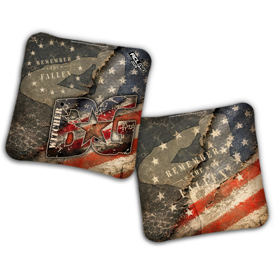 Limited Edition 2026 BG Multiple Bag Models "Memorial Day" - ACL Pro Stamped Cornhole Bags - SET OF 4 BAGS