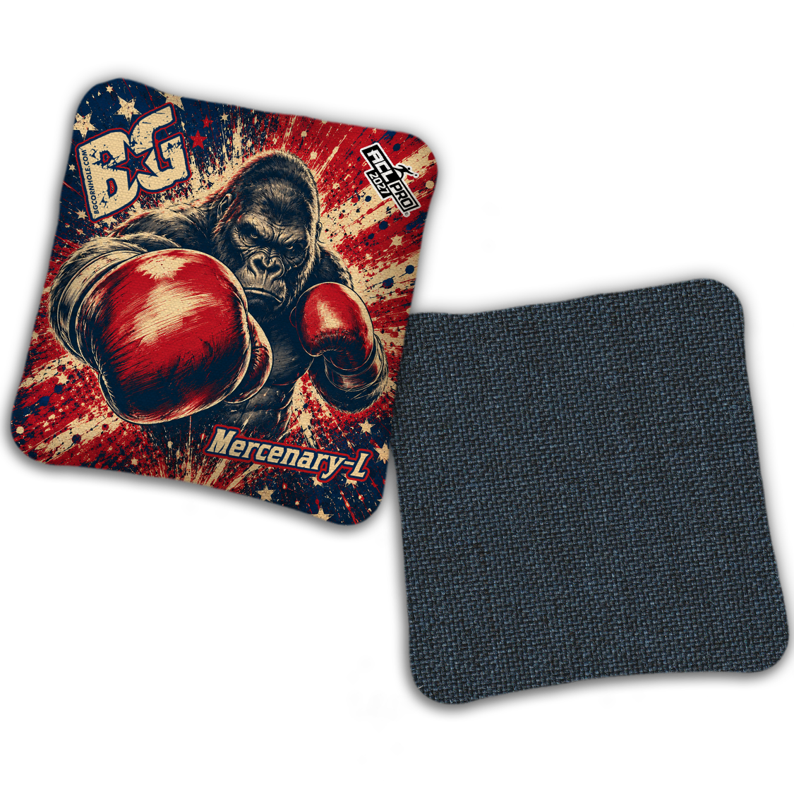 2027 BG Multiple Bag Models "AMERICAN FIGHTER" - ACL Pro Stamped Cornhole Bags - SET OF 4 BAGS