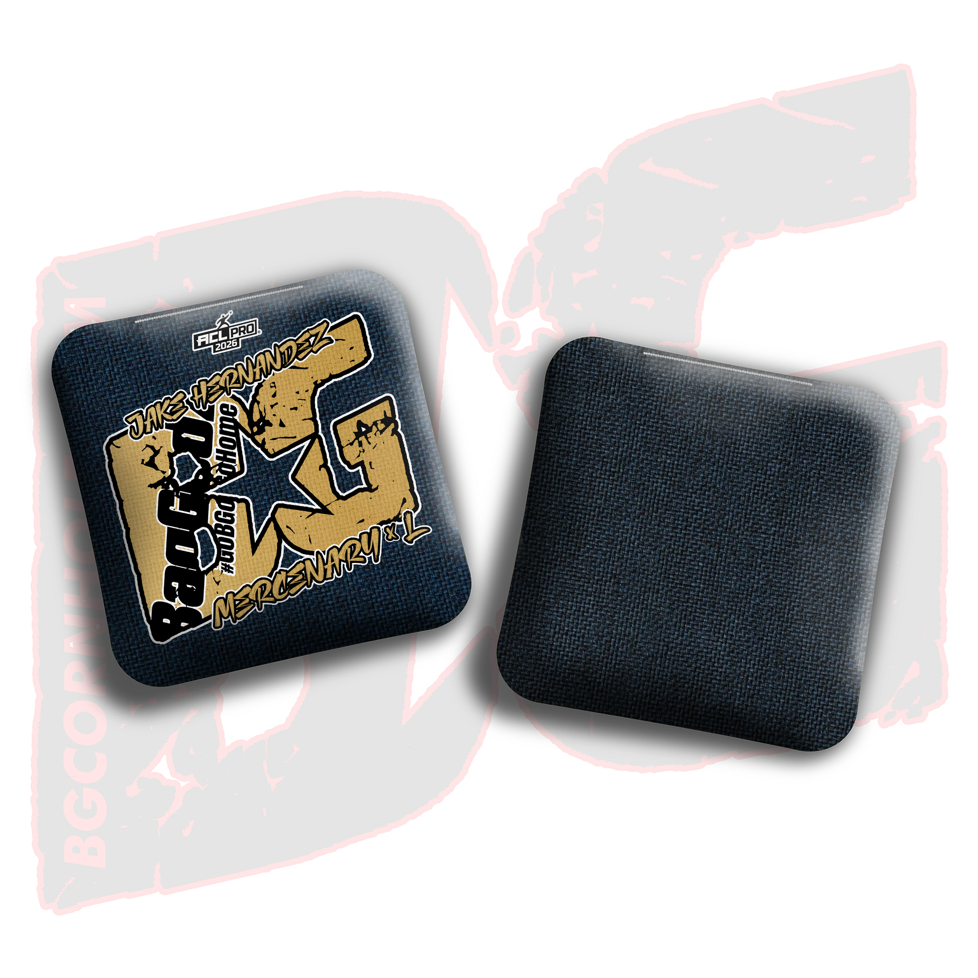 2026 BG Multiple Bag Models  - "Jake Hernandez” - ACL Pro Stamped Cornhole Bags - SET OF 4 BAGS