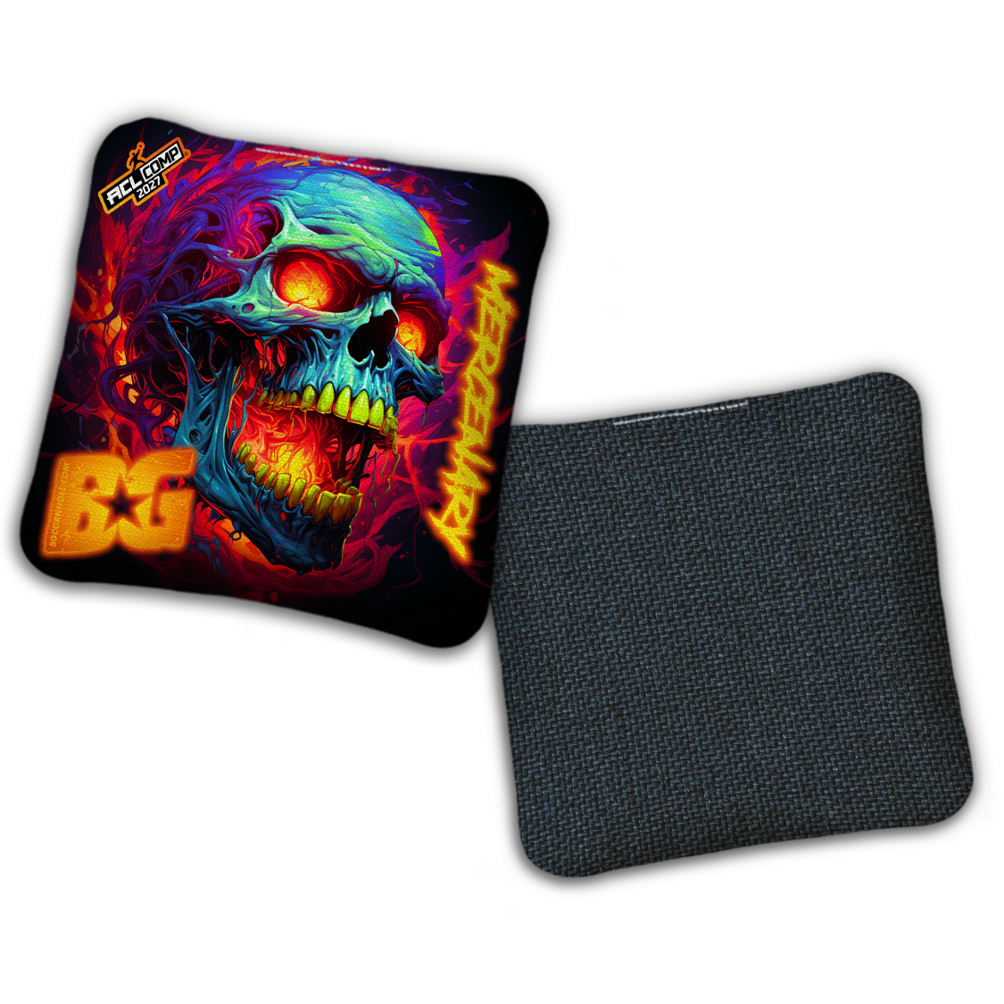 2027 BG Multiple Bag Models - "RAGE FLAME" - ACL Comp Stamped Cornhole Bags - SET OF 4 BAGS