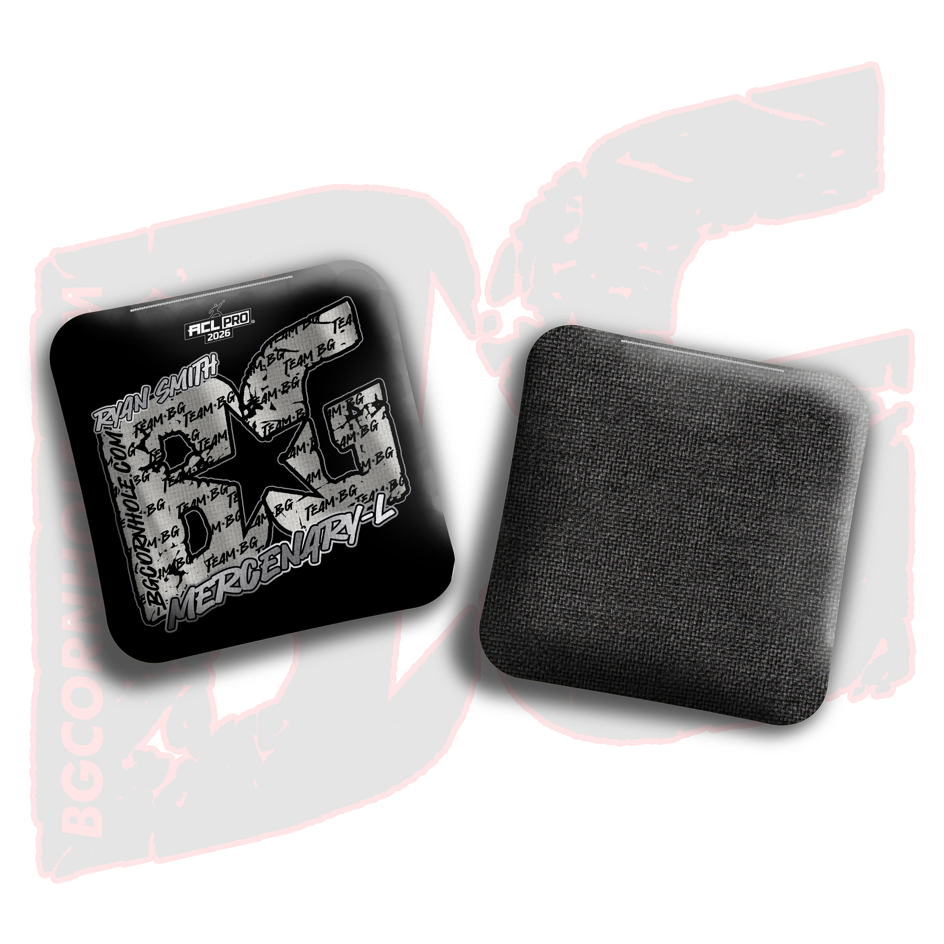 2026 BG Multiple Bag Models  - "Ryan Smith - Team BG” - ACL Pro Stamped Cornhole Bags - SET OF 4 BAGS
