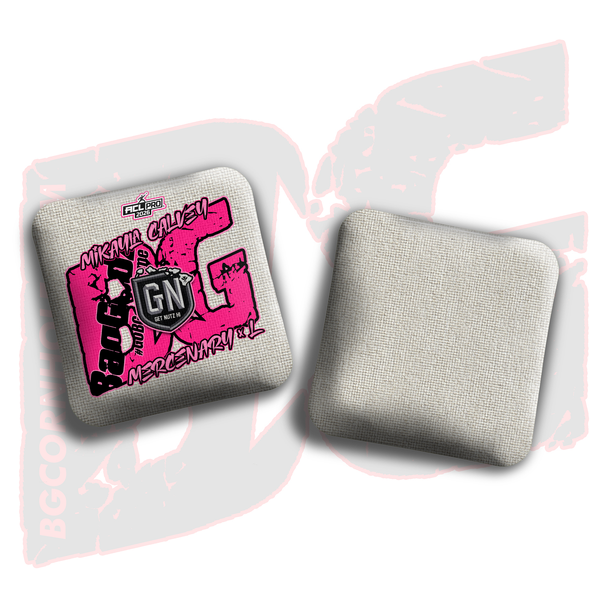 2026 BG Multiple Bag Models  - "Mikayla Calvey” - ACL Pro Stamped Cornhole Bags - SET OF 4 BAGS