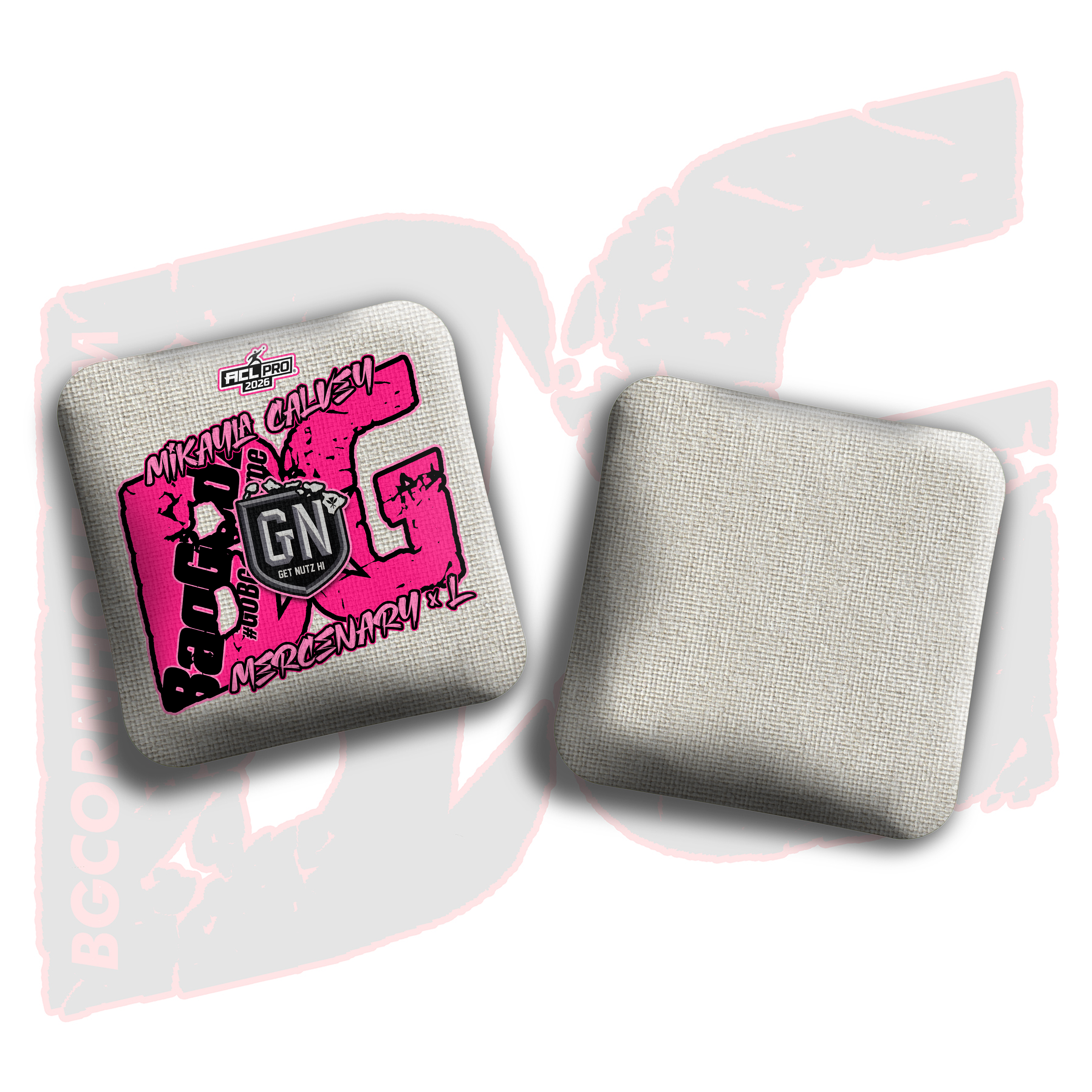 2026 BG Multiple Bag Models  - "Mikayla Calvey” - ACL Pro Stamped Cornhole Bags - SET OF 4 BAGS