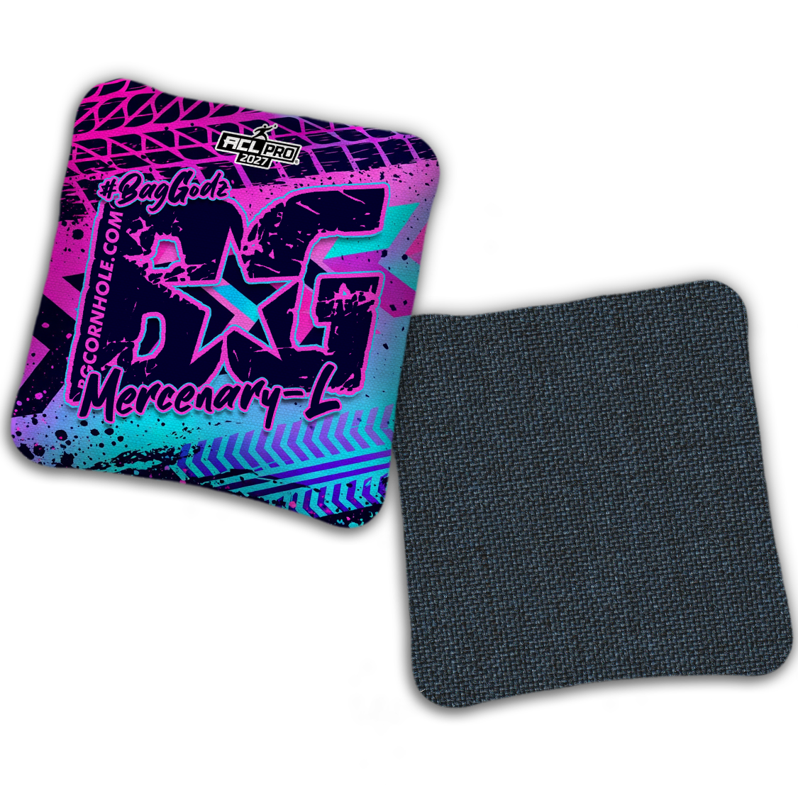 2027 BG Multiple Bag Models "GRUNGE TRACKS" - ACL Pro Stamped Cornhole Bags - SET OF 4 BAGS