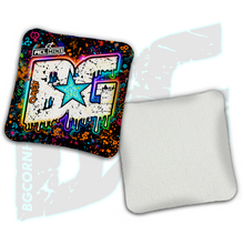 Load image into Gallery viewer, BG Multiple Bag Models - "Dripping Graffiti" - 4" ACL Mini Stamped Cornhole Bags- Set of 4 Bags