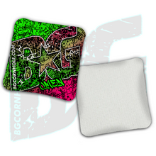 Load image into Gallery viewer, BG Multiple Bag Models - "Graffiti" - 4" ACL Mini Stamped Cornhole Bags- Set of 4 Bags