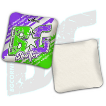 Load image into Gallery viewer, BG Multiple Bag Models - "BagGodz Rally" - 4" ACL Mini Stamped Cornhole Bags- Set of 4 Bags